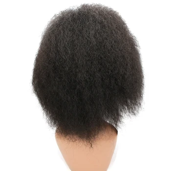 Feibin Kort Afro Parykker For Sorte Kvinder Syntetiske Hovedet Fuld Kinky Krøllet Hår 12inches bz02 Gratis Fragt