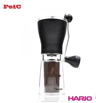 FeiC 1pc Hario mss to farver Side grinder keramiske kerne kaffekværn mill Justerbar tykkelse grad Vaskbar bærbare