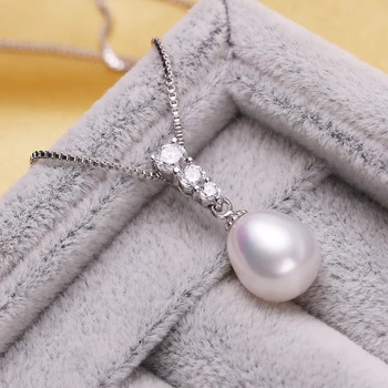 FENASY 925 sterling sølv smykker virkelige naturlige ferskvands perle smykker sæt til kvinder pearl smykker 2018 ny