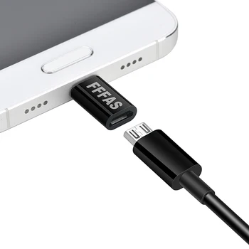 FFFAS USB 3.1 Type C, Kabel-Micro USB hun til Type-c Mandlige Adapter USB-C Oplader Converter for Xiaomi Mi 6 Huawei P9 P10 Letv 2
