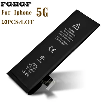 FGHGF Engros-10STK/Masse Telefonens Batteri Til Iphone 5 G 5G Shenzhen Fabrikken 3.8 V 1440mah AAA Qlty Test 0 cyklus Kan OEM