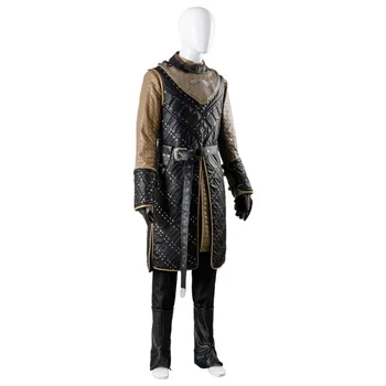 Fik 7 Game of Thrones Sæson 7 Jon Sne Tøj Cosplay Kostume komplet sæt