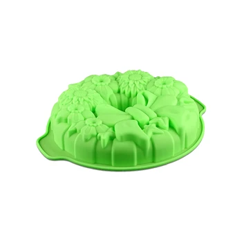 FILBAKE Kage Pan Bageforme 3D Bagning Mould DIY Wienerbrød Store Runde Bue Silikone Formen Brød til Bolle, Kage, Budding, Jello Brød