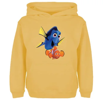 Finde Nemo Regal Blue Tang Dory Sjove Tegneserie Hættetrøjer Mænd Kvinder Dreng Pige Pullovere Sweatshirt Foråret Efteråret Hoody Jakke Frakke