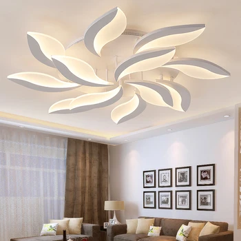 Fjernbetjeningen lysekrone Mode vindmølle moderne LED lysekrone hjem Indendørs dekoration Akryl moderne lysekrone