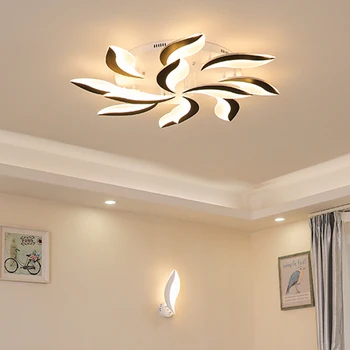 Fjernbetjeningen lysekrone Mode vindmølle moderne LED lysekrone hjem Indendørs dekoration Akryl moderne lysekrone