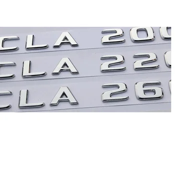 Fladskærms Chrome ABS Bageste Bagagerummet Breve Badge, Badges Emblem Emblemer Klistermærke til Mercedes Benz SL Klasse SL550 2017 2018