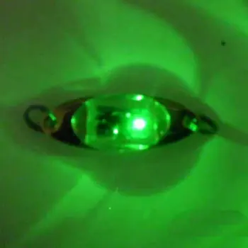 Flash Lampe 6 cm/2,4 tommer LED Dybt Drop Undersøiske Eye Form Fiskeri Blæksprutte Fisk Lokke Lys