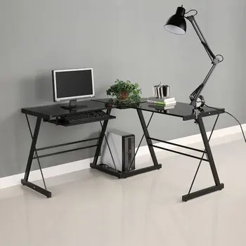 Fleksibel Svingarm Spændeenheden Lampe Kontor Studio Hjem Sort Desk Lys