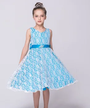 Flerfarvet Mærke af Høj Kvalitet til Børn Wedding Dress For Party Girls Fashion Tøj Sommeren 2-12T Fødselsdag Tøj Kjoler