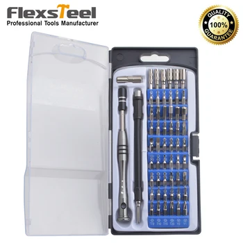 Flexsteel 57 i 1 Magnetiske Precision Skruetrækker Sæt med 54 Bits, Repair Tool Kit til iPad, iPhone, Bærbare computere, PC og Andre enheder