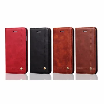 Flip Læder Telefon Cases Til iPhone 8 Plus Tilfælde Wallet Etui Style-Kort Slot Stand Holder Cover Til iPhone 7 Plus