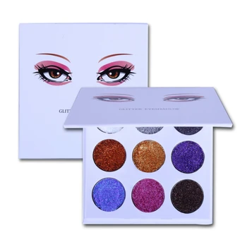 FLOSSY SOLSIKKE Shimmer Mat Med Spejl øjenskygge Make Up Palette Maquiagem 9 farver Makeup Øjenskygge Pallete