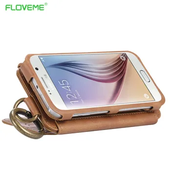 FLOVEME Til iPhone 7 6 6S Plus 5 5S SE Sag Wallet Læder taske Til Samsung Galaxy S8 S8 Plus S6 Kant S7 Kant Huawei Mate 9 P10