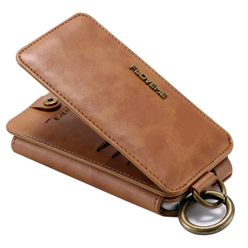 FLOVEME Wallet taske til Samsung S7 S6 Kant Plus Læder kortholder Cover Til Samsung Galaxy Note 5 4 3 Pung Sag Coque