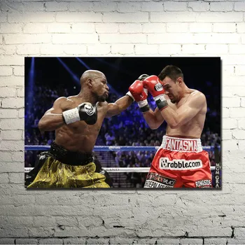 Floyd Mayweather Kampene Super Boxer Art Silk Plakat 13x20 24x36Inch Boksning Sport Billeder Til Stue Indretning 010