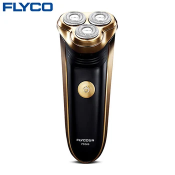 FLYCO professional 3 floating heads elektrisk shaver til mænd med pop-up Trimmer hovedet Fuld vaskbar razor charge-indikator FS360