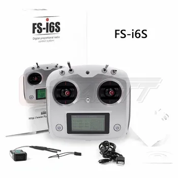 Flysky FS-i6S 2,4 G 10CH AFHDS 2A RC Sender Med FS-iA6B Receiver Fjernbetjening Til Eachine Racer 250 Quadcopter Fly