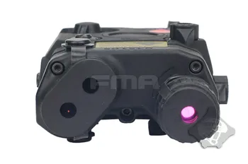 FMA PEQ15-LA5 Opgradere Version Batteriet Tilfælde LED Hvidt Lys + Red Dot Laser w/ IR Linser Airsoft Jagt Riffel Pistol Hjelm Lys