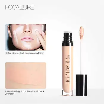 FOCALLURE 7Colors Fuld Dækning Makeup Concealer Flydende Concealer Praktisk Eye Cream Concealer