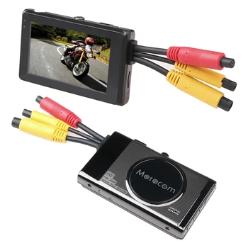 Fodsports 1080P motorcykel DVR T2 motorcykel video-optager Dash Cam moto dual-kameraer med Wired Controller