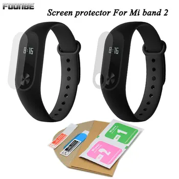 FOONBE 2stk Protector Film Til Xiaomi for Mi Band 2 Armbånd Fuld Dækning+ Huller Ultratynde Skærm Beskyttende Film