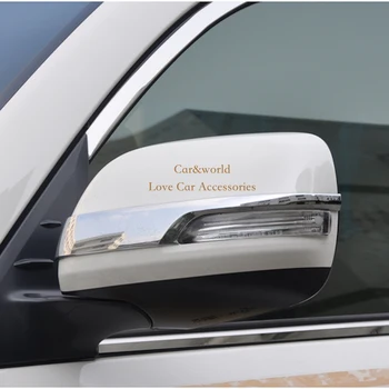 For 2012 til 2016 Toyota Land Cruiser 200 Rear View Mirror Cover Side Dør Støbning Trim Chrome Udsmykning Bil-Dækker Tilbehør