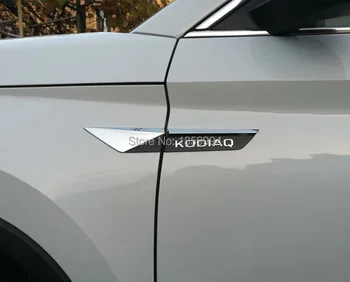 For 2017 2018 skoda kodiaq Oprindelige sidefløj Fender døren Logo Badge mærkat Trim