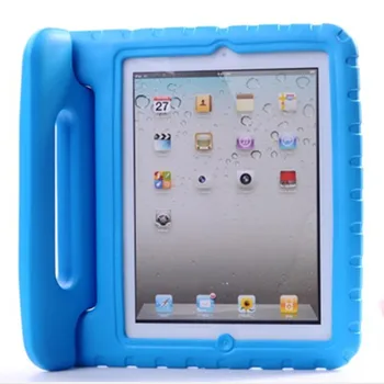 For Apple iPad 2 3 4 EVA Skum Stødsikkert etui til iPad2 ipad3 ipad4 Funda Coque børn Børn Håndtag Stå Beskyttende Cover