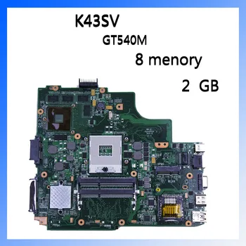For ASUS laptop bundkort A43S X43S K43SJ A43SV K43SV K43SM serie bundkort GT540M RAM 2GB DDR3