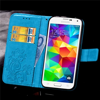 For at Dække Samsung Galaxy S5 Mini Tilfælde Flip Wallet Telefon Taske taske Til Samsung Galaxy S5 Mini Cover Til Samsung S5 Mini Tilfælde G800F