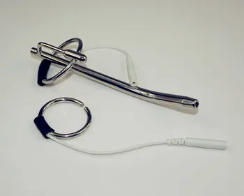 For DIY elektrisk stød urethral sound hoved ring Elektromagnetisk bølge fysioterapi udstyr penis plug catheter dilator sex legetøj