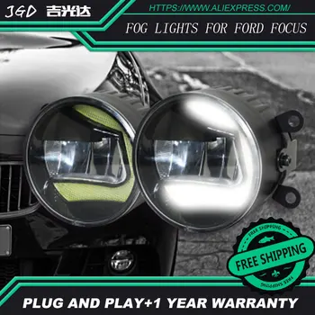 For Ford Focus 2004-LR2 Bil styling kofanger foran LED tågelygter høj lysstyrke tåge lygter 1 sæt