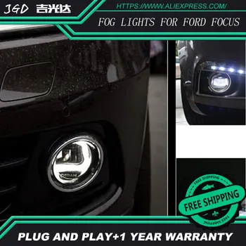 For Ford Focus 2004-LR2 Bil styling kofanger foran LED tågelygter høj lysstyrke tåge lygter 1 sæt
