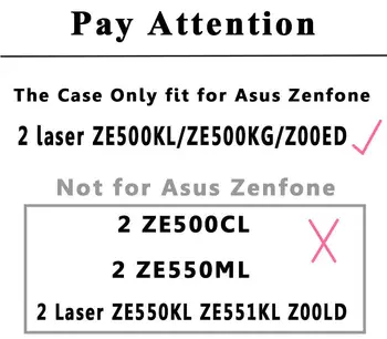 For Fundas Asus Zenfone 2 laser ZE500KL Tilfælde 3D-Tegnefilm Silikone bagcoveret Capas Para for Asus Zenfone 2 laser ZE500KL Coque