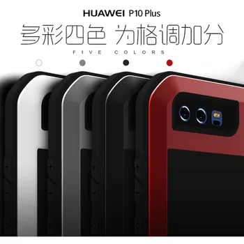 For Huawei P10 Plus Oprindelige Lovemei Aluminium Metal + Gorilla Glas Stød Drop Vandtæt sag for HUAWEI P10 / P10 Plus HP101