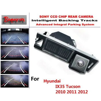 For Hyundai Tucson IX35 2010 2011 2012 CCD Bil Backup Parkering Kamera Intelligent Spor Dynamisk Vejledning bakkamera