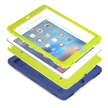 For iPad Pro 9.7,Til iPad Air 2 Tilfælde Retina Kids Baby Safe Rustning Stødsikkert Tunge Silikone Hard Case Cover For iPad Air2