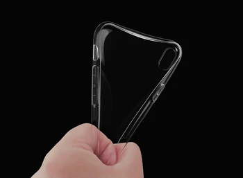 For iPhone-X Sag Tilbehør 0,3 mm Ultra Tynd Klar, Gennemsigtig Blød TPU Silikone Gel Telefon Shell Til iPhone 8 Plus Case Cover