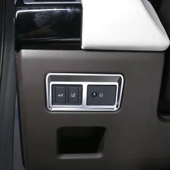For Land Rover Discovery 5 3.0 V6 LR5 2017 Bil Tilbehør ABS Mat Krom Interiør Hale Døren Skifte Frame Trim Tilbehør