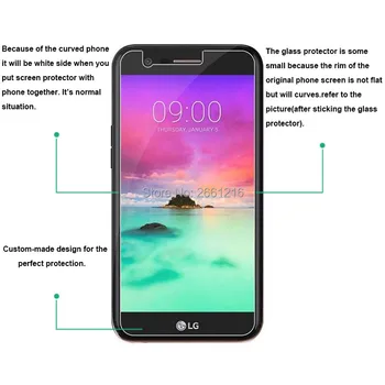 For LG K10 2017 Hærdet Glas 9H 2.5 D Premium-Screen Protector Film Til LG K10 2017 / LG X400 / LG M250N 5.3