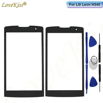 For LG Leon H340 H320 H324 H340N Touch Screen Sensor Ydre Glas Front Panel LCD-Display Digitizer Glas Linse Cover Erstatning