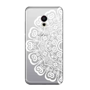 For Meizu Pro 6 Telefon Tilfældet for Meizu MX6 Pro Gennemsigtig 5.2 Tommer Pro 6S Ultra Tynd Cover blomstermønster Mønster Capa Gel
