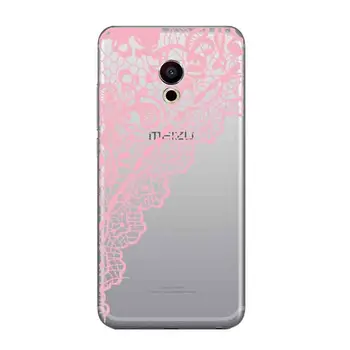 For Meizu Pro 6 Telefon Tilfældet for Meizu MX6 Pro Gennemsigtig 5.2 Tommer Pro 6S Ultra Tynd Cover blomstermønster Mønster Capa Gel