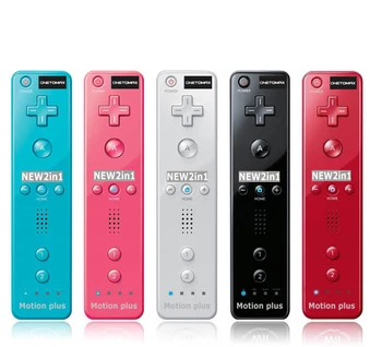 For Nintendo 2 i 1 For Wiimote Indbygget Motion Plus Inde Remote Controller Til Wii Remote Motionplus Med Silikone Case