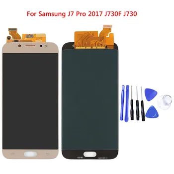 For Samsung Galaxy J730 J7 Pro 2017 LCD Display+Touch Screen Digitizer Assembly Erstatning For SAMSUNG J730 TFT LCD