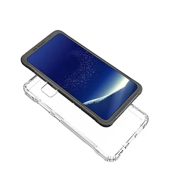 For Samsung Galaxy S8 Aktiv Ultra Tynd TPU Hård Akryl Tilfælde Stødsikkert Gennemsigtig Klar Cover Til Samsung Galaxy S8 Aktiv @