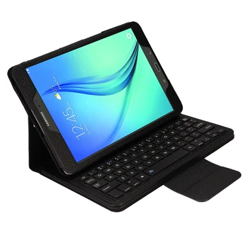 For Samsung GALAXY Tab med En 9,7 T550 T555 P550 P555 Aftageligt Bluetooth Tastatur Portfolio PU Læder Folio Case Cover + Gave