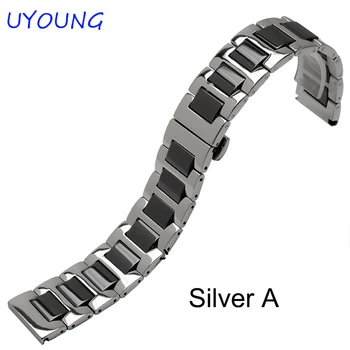 For Samsung Gear S2/S3 smart armbånd kvalitet keramiske urrem 20mm 22mm luksus metal armbånd