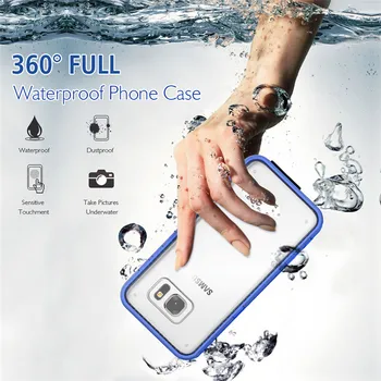 For Samsung S8 Plus Vandtæt Svømme Dykning Stødsikkert etui til Samsung S7 S6 Kant Note 8 5 Cover Coque Fundas Undersøiske Taske